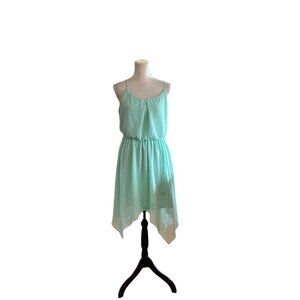 Womens Sea Green Dress Fairy Whimsigoth Feminine Coquette Adjustable Straps Sz L